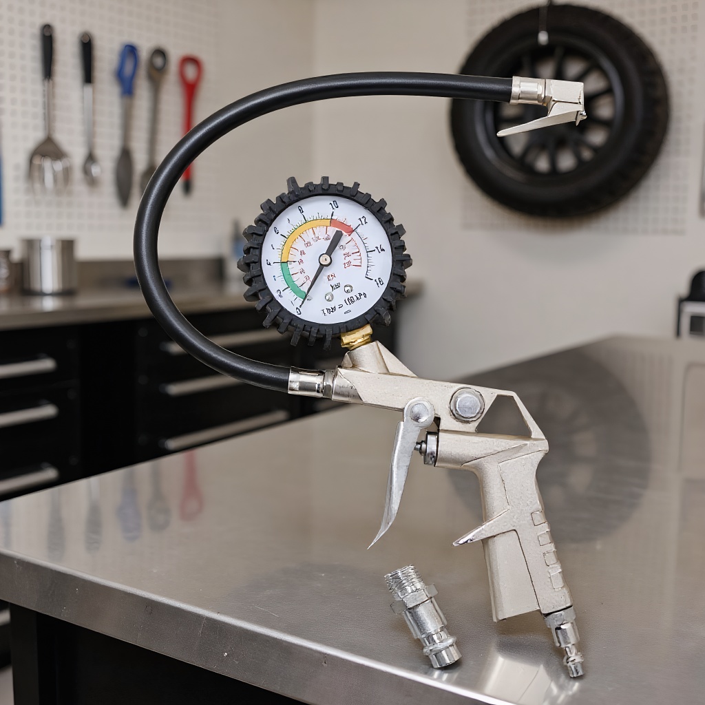 Spring Compressor Tool - Tire Pressure Gauge Gun Type, Auto