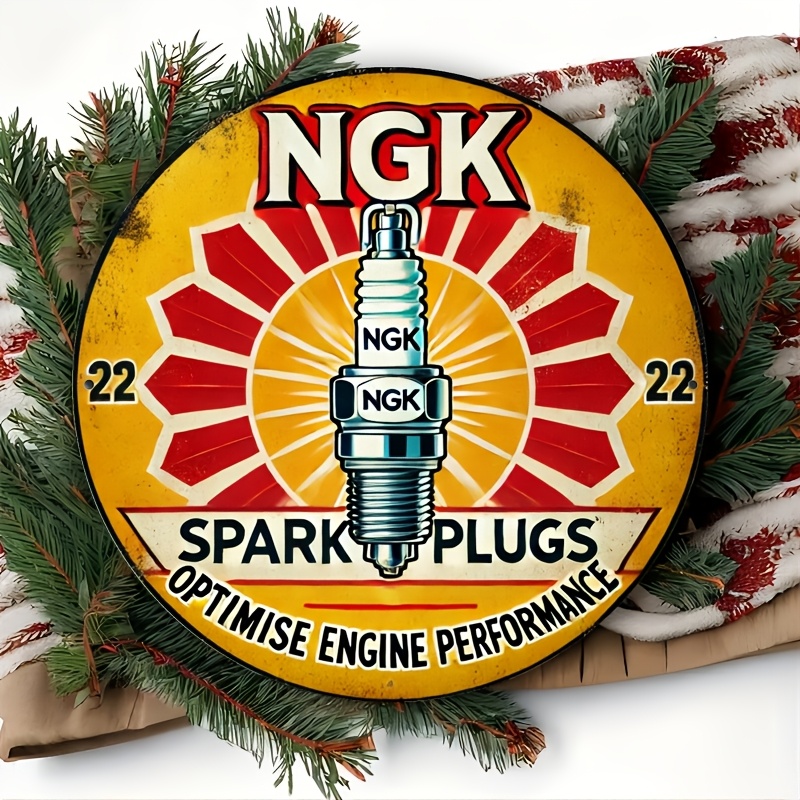 NGK Spark Plug Metal Tin Sign, - Spark Plug review and price