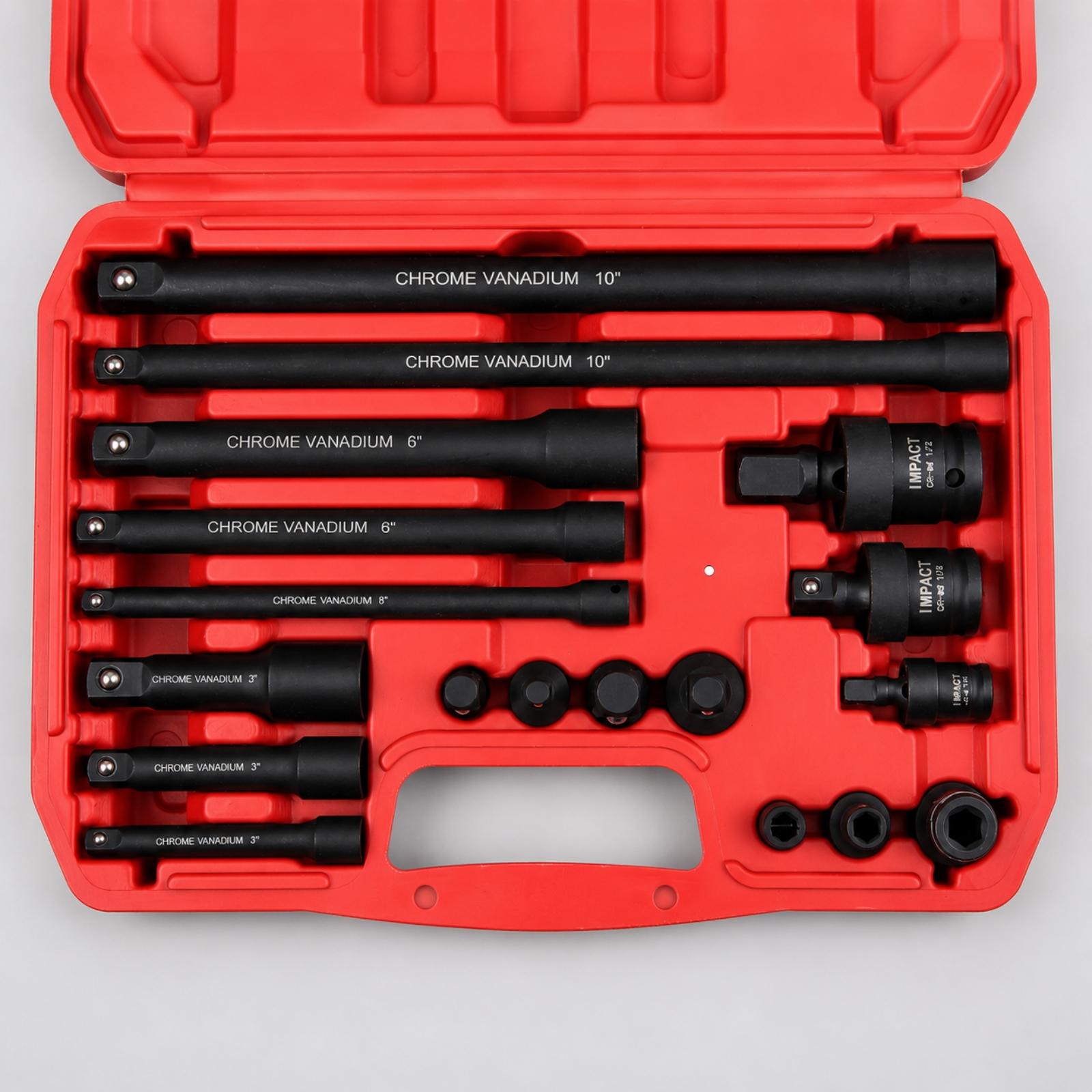 Impact Wrench Kit 18 Piece Ext - Automotive Tools review and price