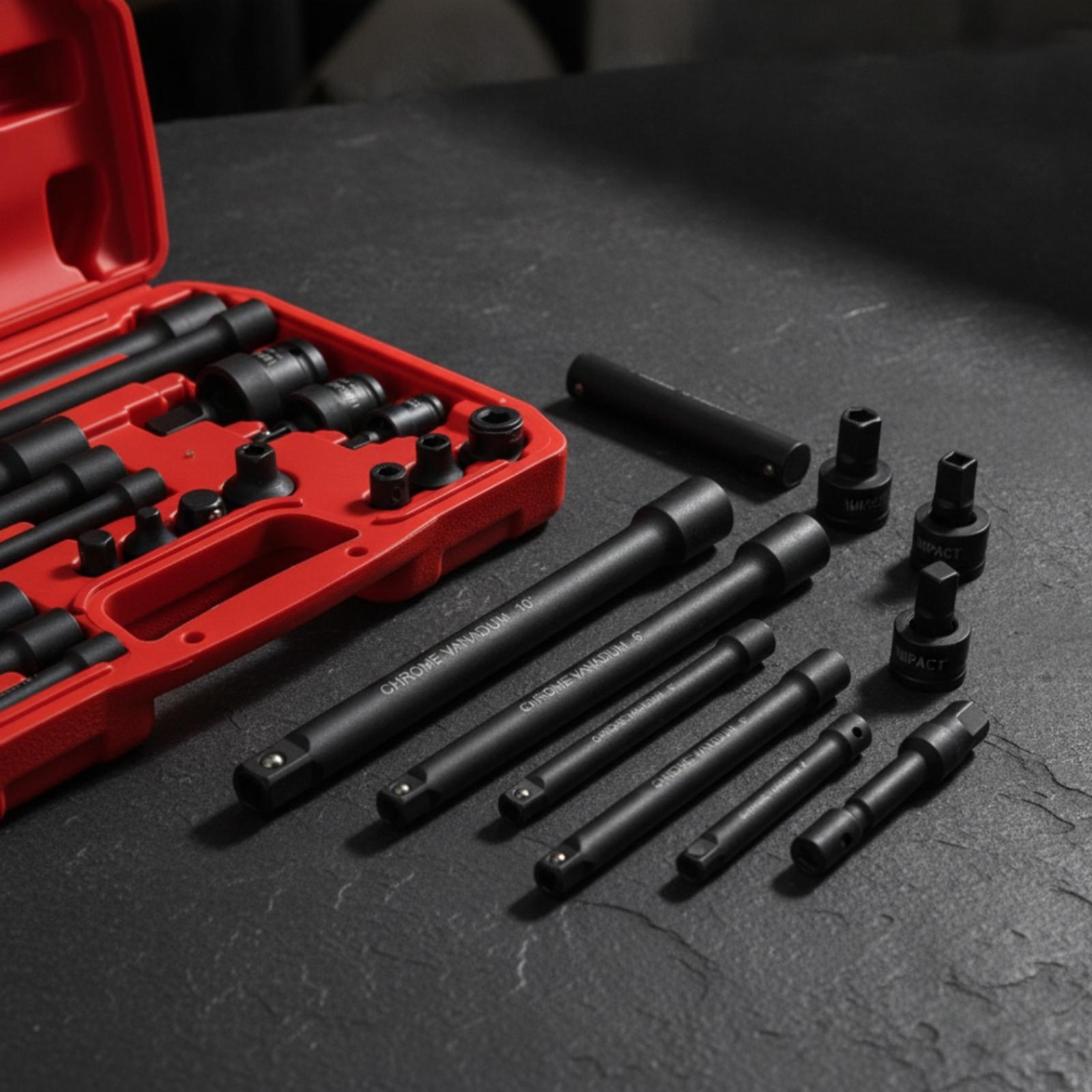 Impact Wrench Kit 18 Piece Ext - Automotive Tools review and price