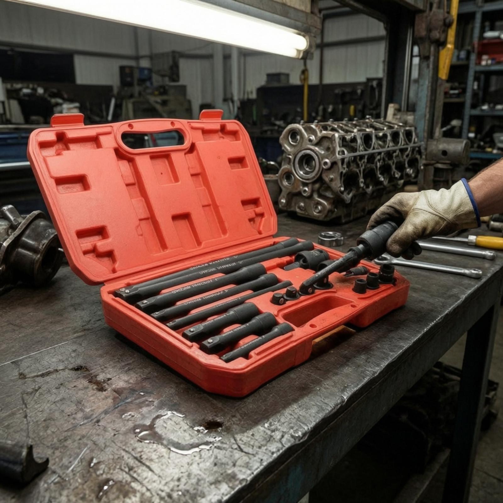 Impact Wrench Kit 18 Piece Ext - Automotive Tools review and price