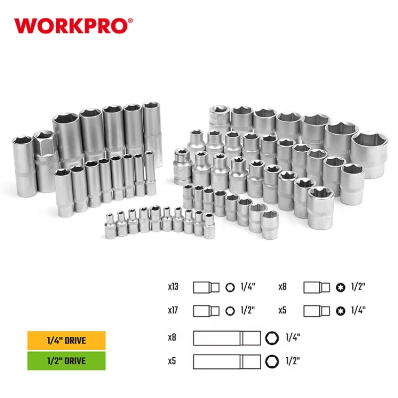Professional 108pcs 1/2\
