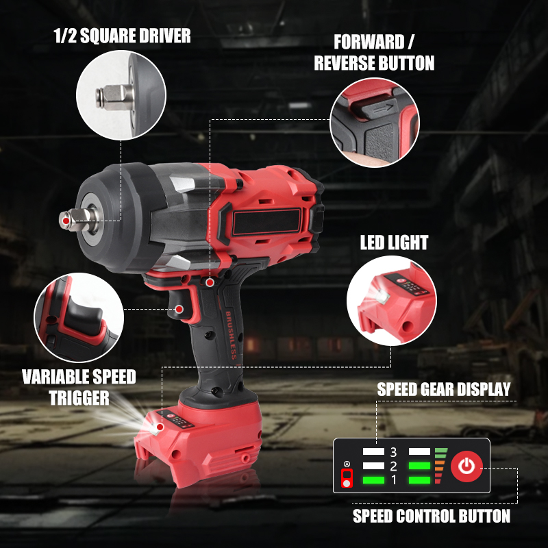 Cordless Impact Wrench 1/2 inc - Torque Wrench review and price